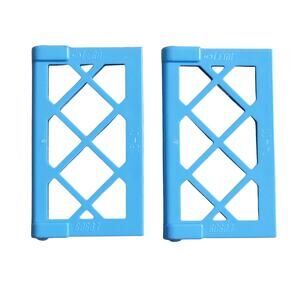 LEGO‎ Window Pane Medium Blue Lattice 1x2x3 Lot of 2 60607 Replacement Parts